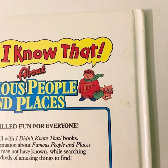 Vintage 90s Where Are They Book I Didnt Know That About Famous People and Places - Picture 5 of 16